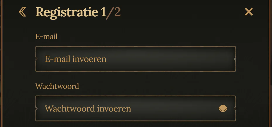 BetWest Casino registratie